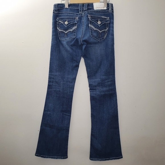 Plastic By Gly Y2K Denim Low Rise Bootcut Jeans - Picture 2 of 7